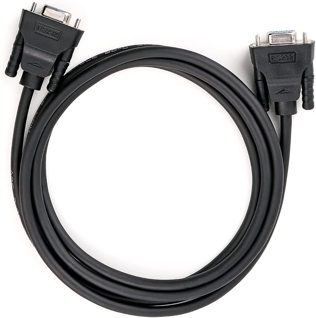 DTECH DB9 RS232 - Cavo seriale da femmina a femmina, cavo null modem croce e cavo TX/RX, per comunicazioni dati (5 m, colore: nero)
