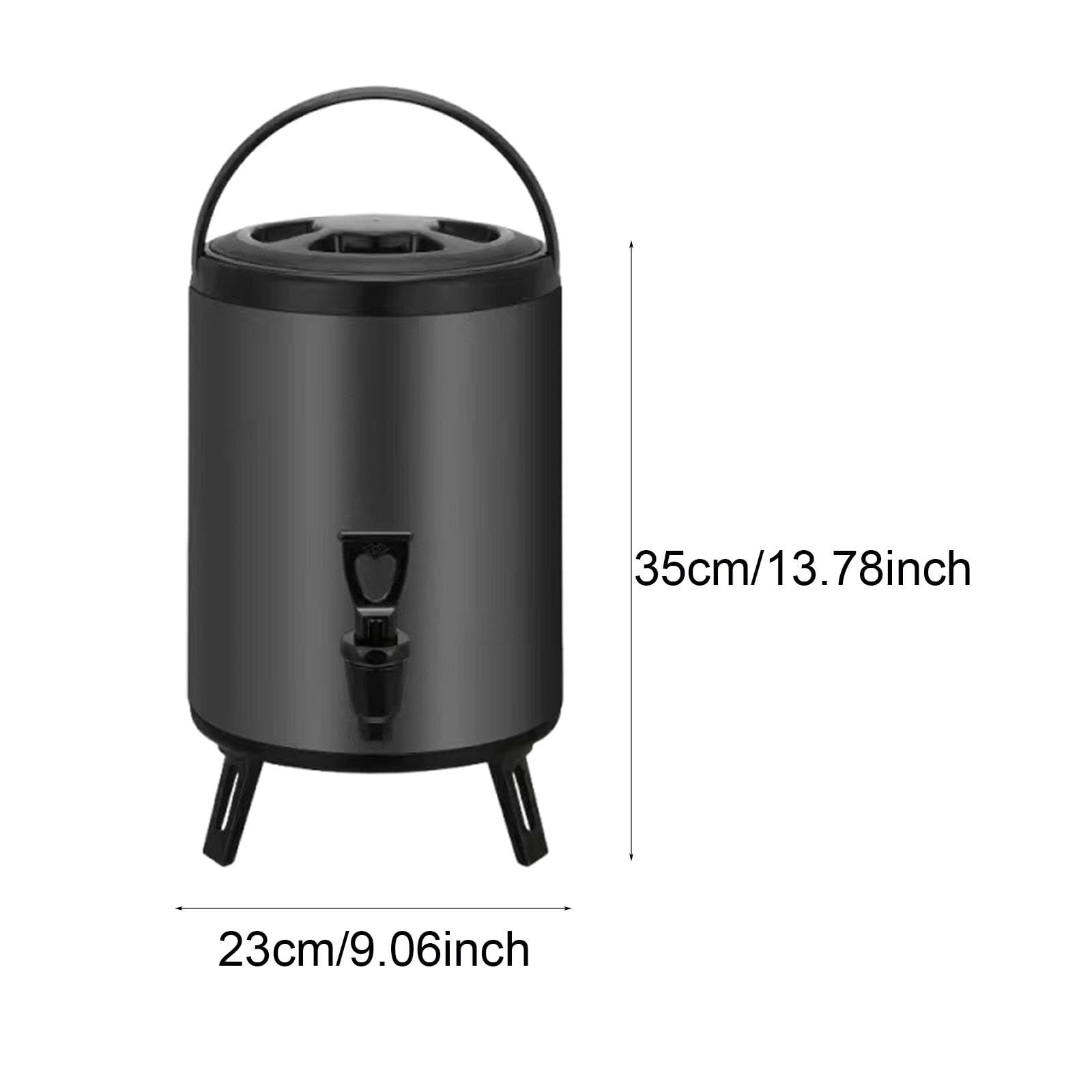 Isolierter Getränkebehälter mit Edelstahl Zapfhahn Und Zubehör Zur Aufbewahrung von Milch, Wasser, Tee Und Kaffee. Geeignet für Schulen, Hotels Und He, 8 L