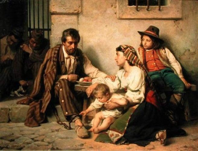 Peinture pour décoration salon Vereshchagin capture l'amour familial
