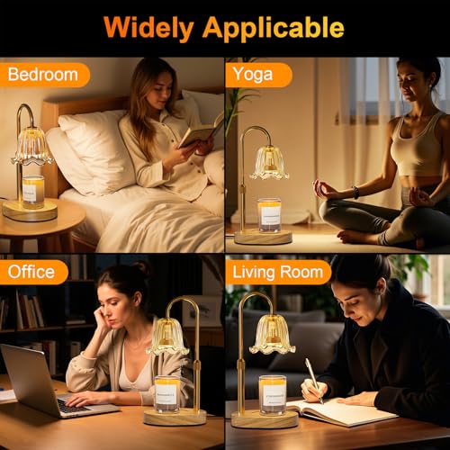 YiaMia Candle Warmer Lamp - Dimmable & Timer with 2 Bulbs for Jar Candles by YiaMia - Image 6