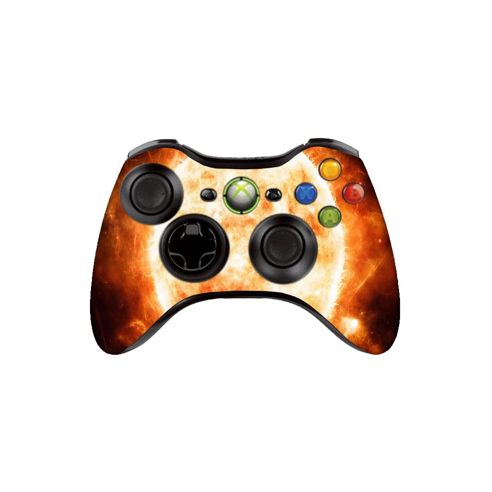 GADGETS WRAP Printed Vinyl Decal Sticker Skin for Xbox 360 Controller Only - Sun 3-image-26