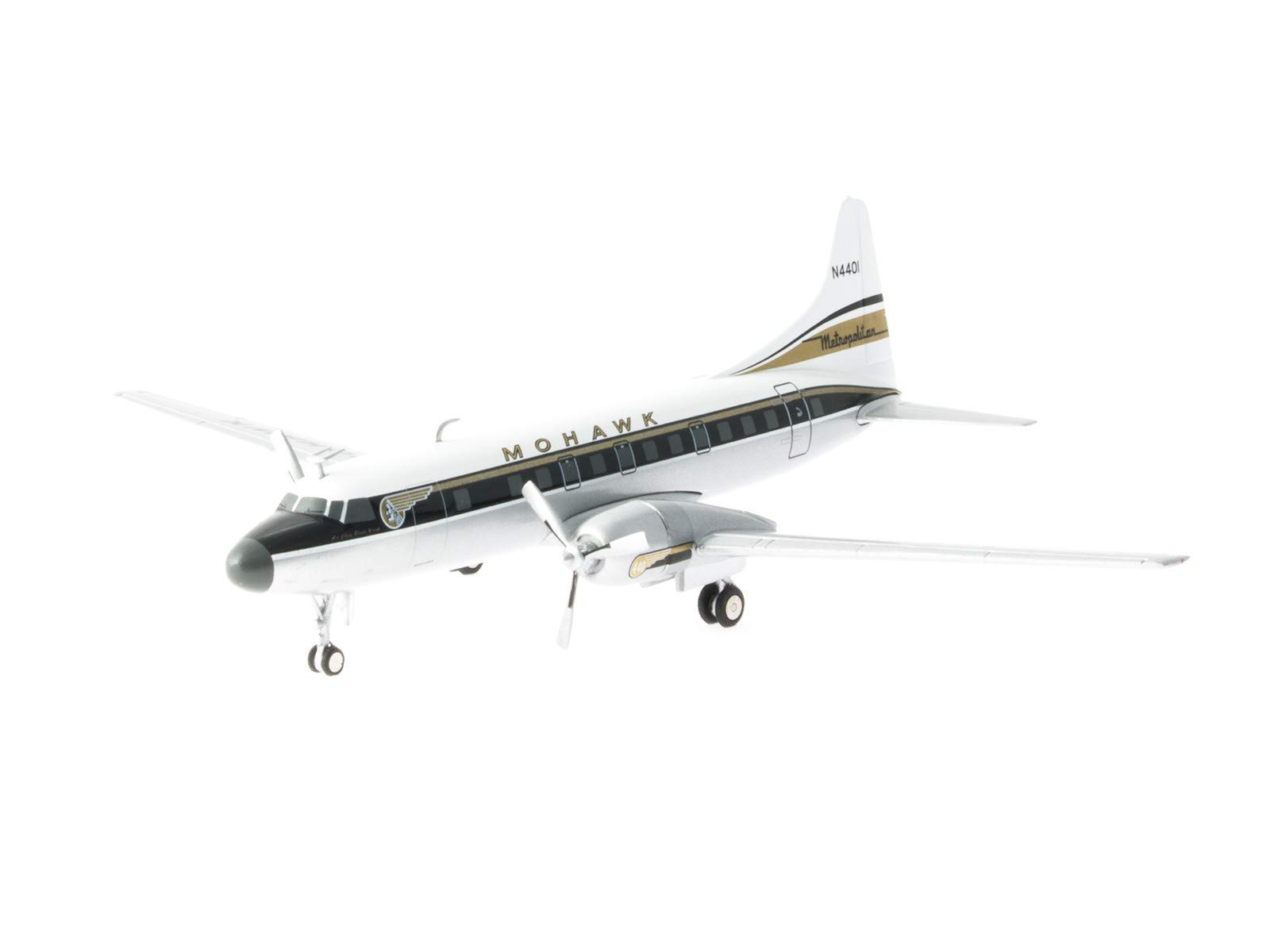 Herpa Mohawk air CV-440 Aircraft N4401 1/200 diecast Plane Model Aircraft