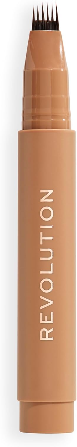 Revolution Instant Brow Hair Pen, Precisie Applicator voor Haartjes-effect, Langhoudende Wenkbrauwpen, Koel Bruin, Vegan & Dierproefvrij, 1,8 ml Revolution Instant Brow Hair Pen, Precisie Applicator voor Haartjes-effect, Langhoudende Wenkbrauwpen, Koel Bruin, Vegan & Dierproefvrij, 1,8 ml