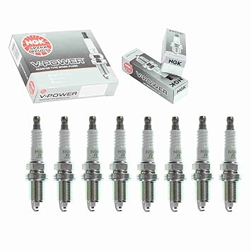 8 pcs NGK V-Power Spark Plugs for 2000-2007 Dodge Durango 4.7L V8 4.7L - Engine Kit Set Tune Up