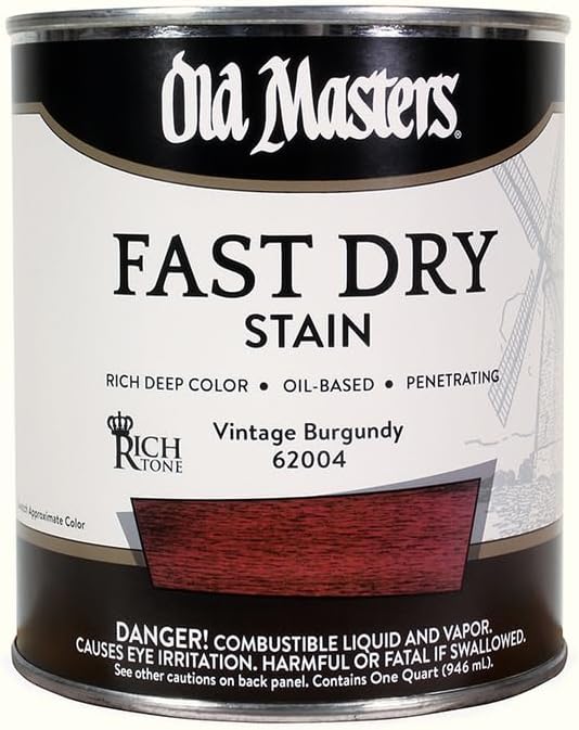 4-Pack of 1 qt Old Masters 61804 American Walnut Fast Dry Stain Interior Oil-Based Wood Stain