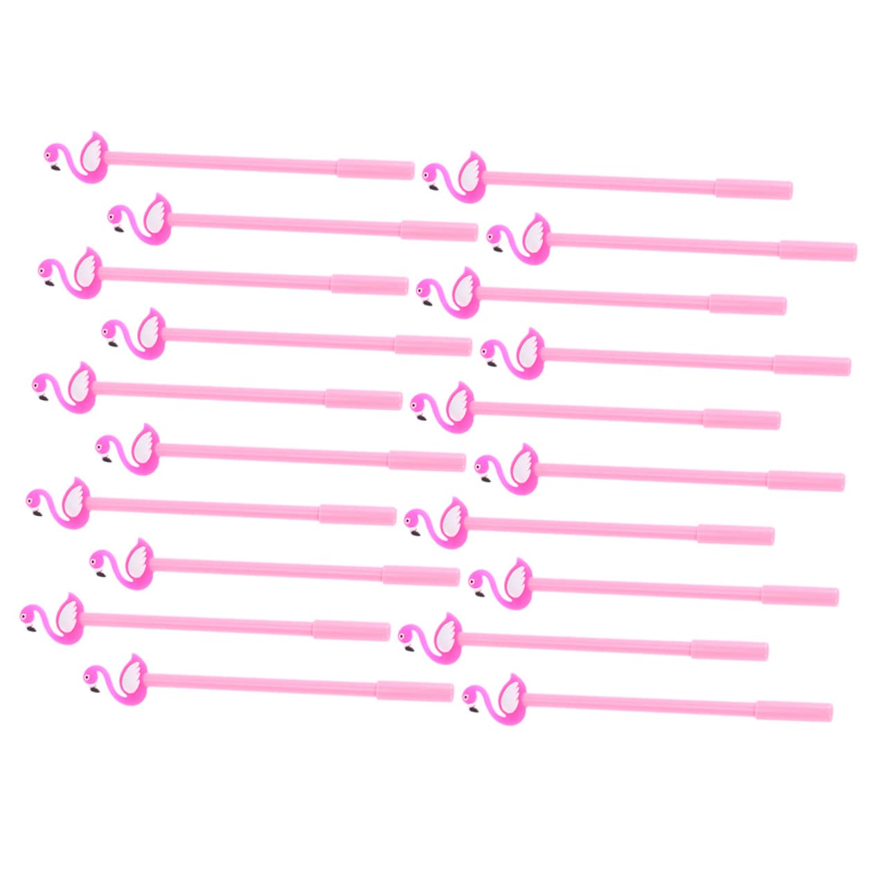 Housoutil 60 Pièces Stylo Gel Flamingo pour Garçon Fille Fournitures Scolaires et Design Animé pour École et