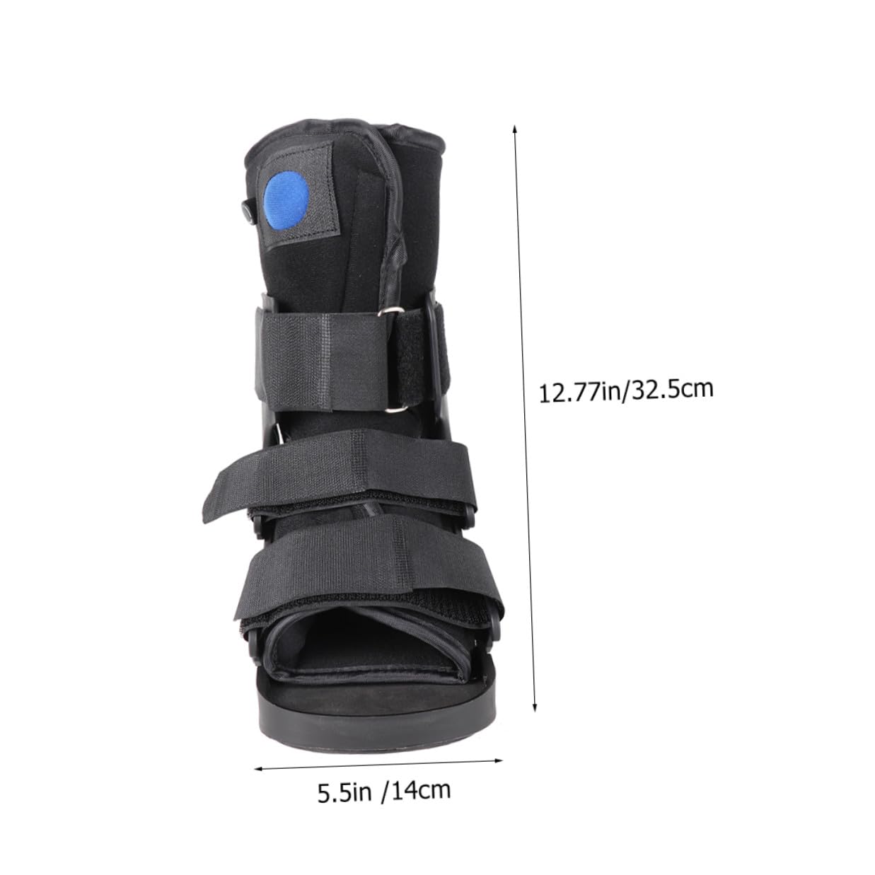 Foot Stabilizer Boot with Inflatable Cushion Low-cut Ankle Support Brace for Post-surgery Anti-rotation Walking Boot for Sprained and Broken Foot for Adults