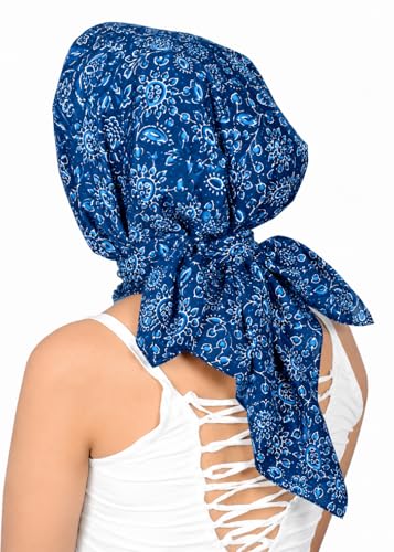 Image of Scarf For Girls 100% Pure Cotton Hand Block Printed Square