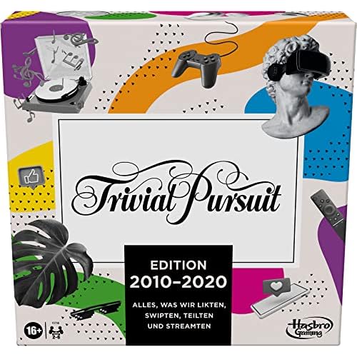 Hasbro Trivial Pursuit 2010 Edition beinhaltet Jahre 2010-2020, Brettspiel für Erwachsene und Jugendliche, für 2-6 Spieler ab 16 Jahren