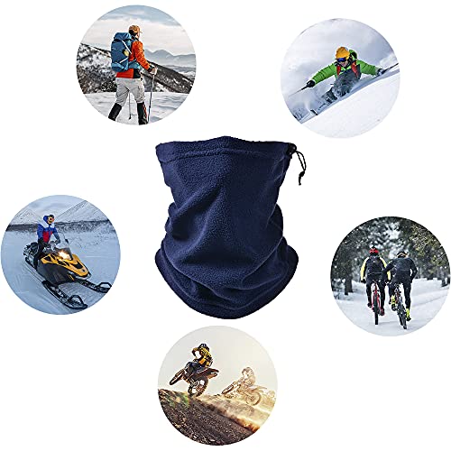 Velocino polar ajustável aquecedor de pescoço Inverno à prova de vento Quente pescoço polaina máscar