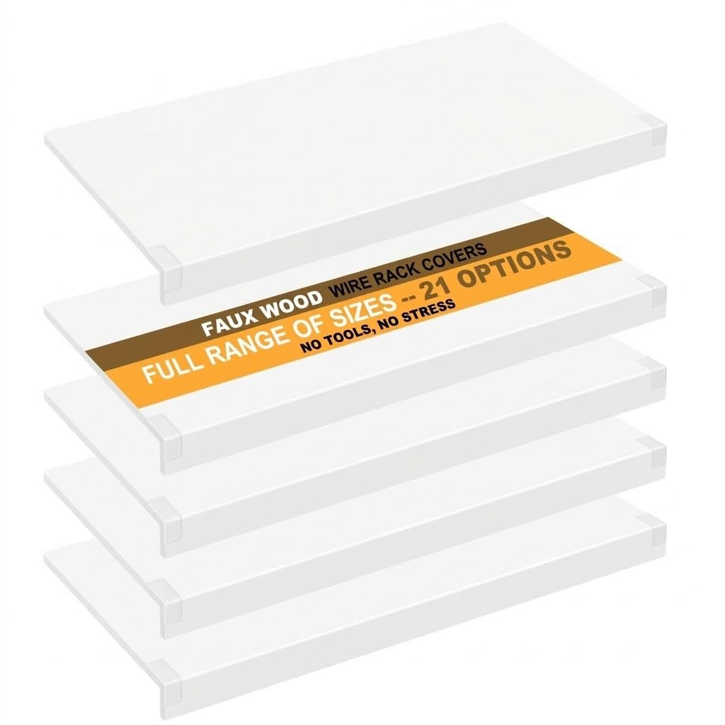 Tapis étagère fil métallique ajustables pour éviter la chute des objets placard