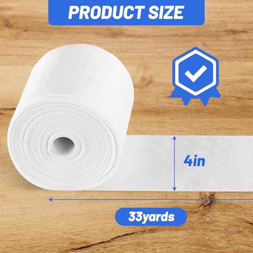 Image of Fiberglass Cloth Tape, 6 oz, 4 inch Wide by 33 yd, 99FT Non Adhesive Woven Fiberglass Fabric Roll for Repair Reinforced, Joint, Seams, Molding, Insulation