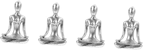 NUOBESTY 4 unids figura abstracta estatuas de yoga estatuas estatuas de sala de estar decoración de yoga oración escultura Namaste Yoga Figuritas disponible en Yaxa El Salvador