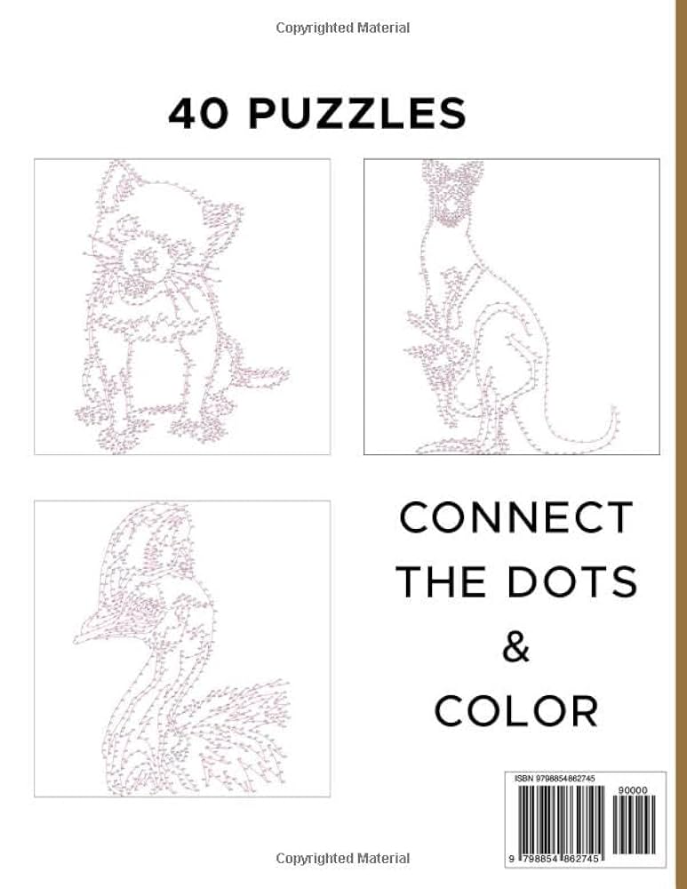 Amazon.com: Animals - Dot to Dot Puzzle (Extreme Dot Puzzles with over 30000 dots): 40 Puzzles - Dot to Dot Books for Adults - Challenges to complete and color: 9798854862745: Goldman, Vanessa: Books for Free Printable Extreme Dot To Dot Pdf Animals