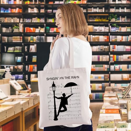 Bolso tote musical para fans de teatro y drama, regalo temático miniatura 3