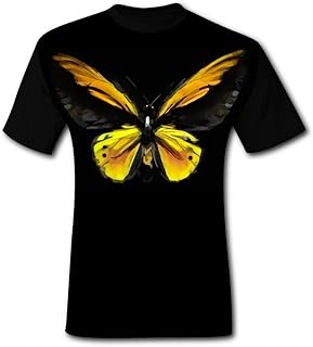 Men's tee shirt メンズ 半袖Tシャツ Butterfly Fairy バタフライフェアリー 3D プリント hip hop風 カジュアル丸首 シャツ スポーツ スウェット
