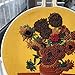 BTKNOO Van Gogh Berühmte Gemälde Sonnenblumen Stickset Wunderbare Kreuzstich Wandmalerei Kunst Kits mit Hoop DIY Zubehör, Van Gogh-2, No Hoop Kit