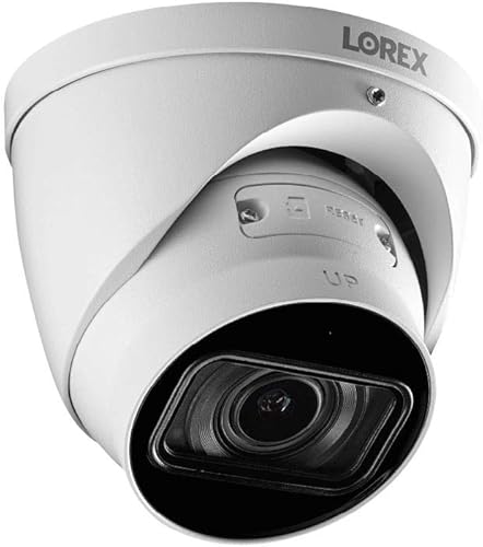 Lorex LNE9292B - Cámara de domo motorizada IP inteligente 4K Ultra HD para interiores y exteriores zoom óptico 4X 30FPS audio IR de 150 pies CNV