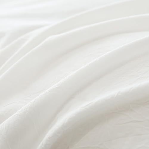 Miniatura 6 de JIYUAN - Juego de 2 piezas de 1 funda de edredón de algodón 100% lavado de 68x90 pulgadas (relleno no incluido) y 1 funda de almohada, cómodo y