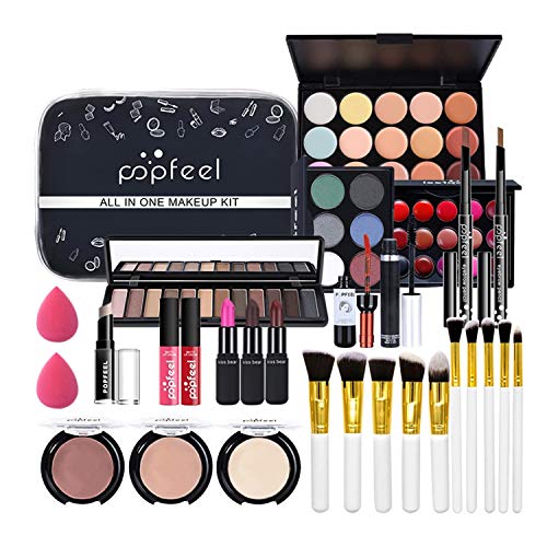 Professional Trucchi Donna Offerta, MKNZOME Set Trucchi Make Up Completo Kit Makeup Regalo di Natale e Compleanno Palette Ombretti Professionali Rossetti Make-up Fondotinta Correttore