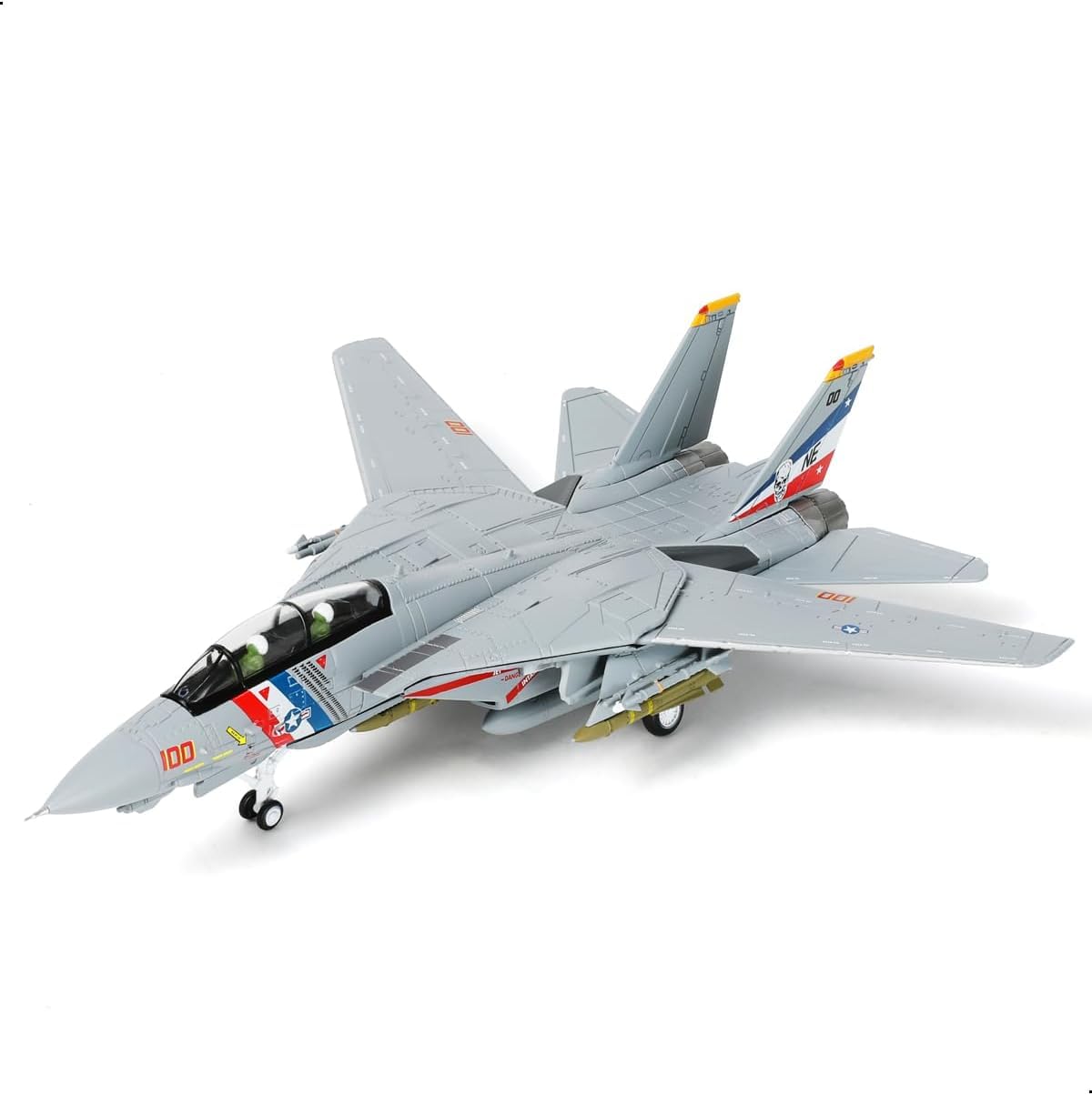 F-14A Tomcat 1/100 metalowe zestawy modeli samolotów ze stojakiem VF-2 łowcy nagród odlewany ciśnieniowo model myśliwca odrzutowiec wstępnie zbudowana kolekcja samolotów wojskowych na wystawę