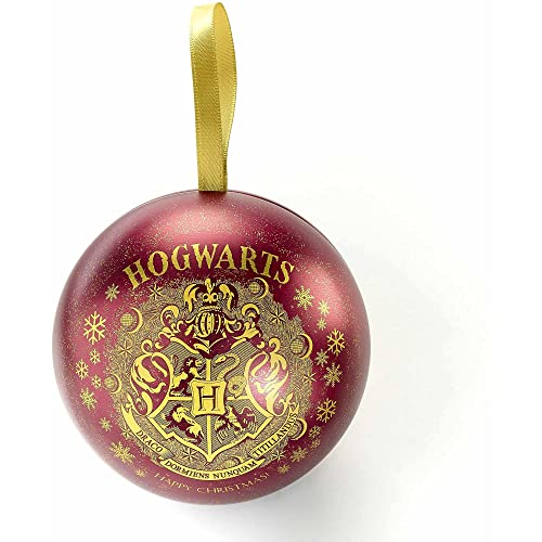 Harry Potter Official Hogwarts Crest Red Bauble with Time Turner Necklace