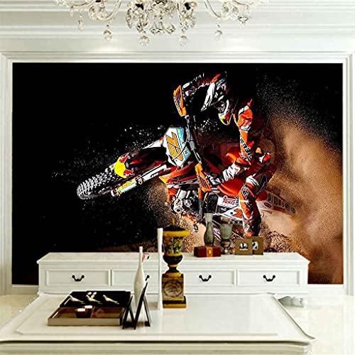 Papier peint 3D super motard en impression canevas HD - 4