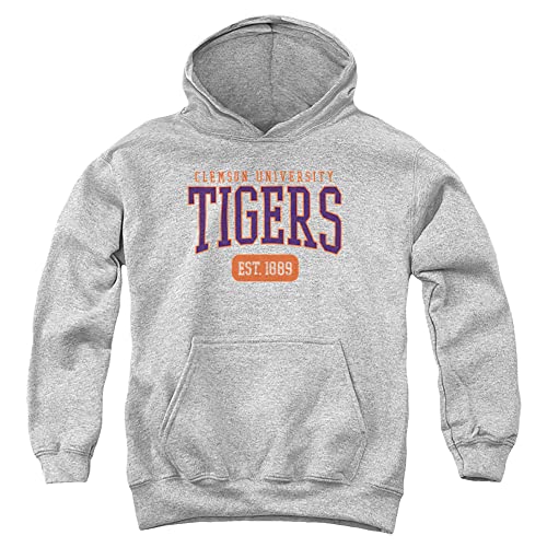 Clemson University Official Est. Date Youth Kids Boy/Girls Pull-Over Hoodie Sweatshirt