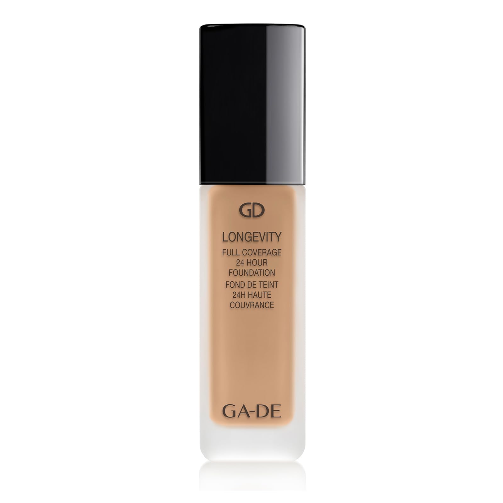 GA-DE Longevity Base de cobertura completa de 24 horas, 553, base en crema ligera, ultrasuave, maquillaje facial para un aspecto mate natural, 1 onza