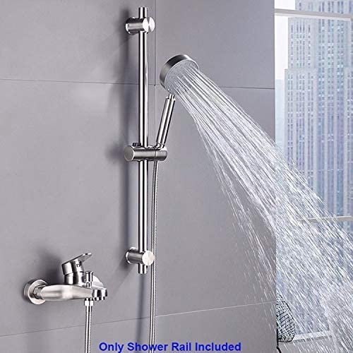 AQUIEEN Sliding Rail for Hand Shower β Premium Height & Angle Adjustable Hand Shower Holder | Wall Mounted Shower Slider Bar for Home, Hotels & Luxury Bathrooms (Chrome) 2