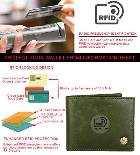 Image of WildHorn Gift Hamper for Men I Leather Wallet & Belt Combo Gift Set I Gift for Friend, Boyfriend,Husband,Father, Son etc (GREEN2)