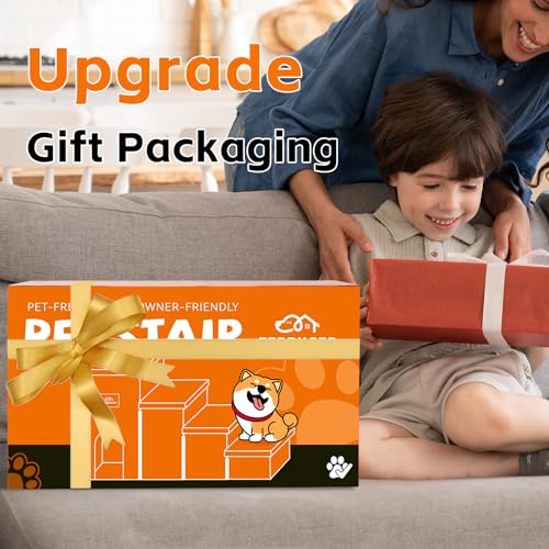 Dog-Stairs-Dog-Steps-for-High-Beds-23-H-Folding-Pet-Stairs-for-Small-Medium-or-Large-Dogs-Puppy-with-Storage-for-Bed-and-Couch-Dog-Ramp-for-Car-Hold-Up-to-200-lbs-Smok-Grey-4-Steps-with-Condo - Cucciolini Doodles   Dog-Stairs-Dog-Steps-for-High-Beds-23-H-Folding-Pet-Stairs-for-Small-Medium-or-Large-Dogs-Puppy-with-Storage-for-Bed-and-Couch-Dog-Ramp-for-Car-Hold-Up-to-200-lbs-Smok-Grey-4-Steps-with-Condo