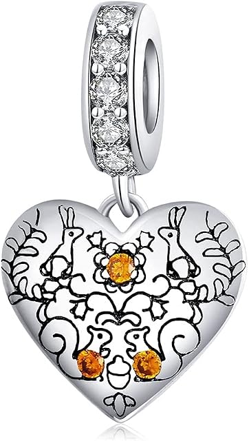 Teleye Bracelet Charm Bead Vine Pine Cones DIY Charm 925 Sterling Silver Fits Pandora Bracelet Necklace, European Charms Bracelet