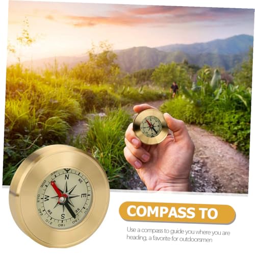 Brújula de Senderismo de Latón para Camping y Montañismo miniatura 7