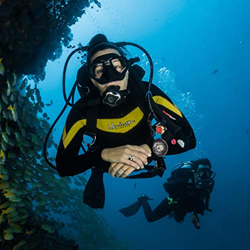 BESPORTBLE 1 pulseira luminosa à prova d'água com bússola e bússola de equilíbrio para mergulho ao