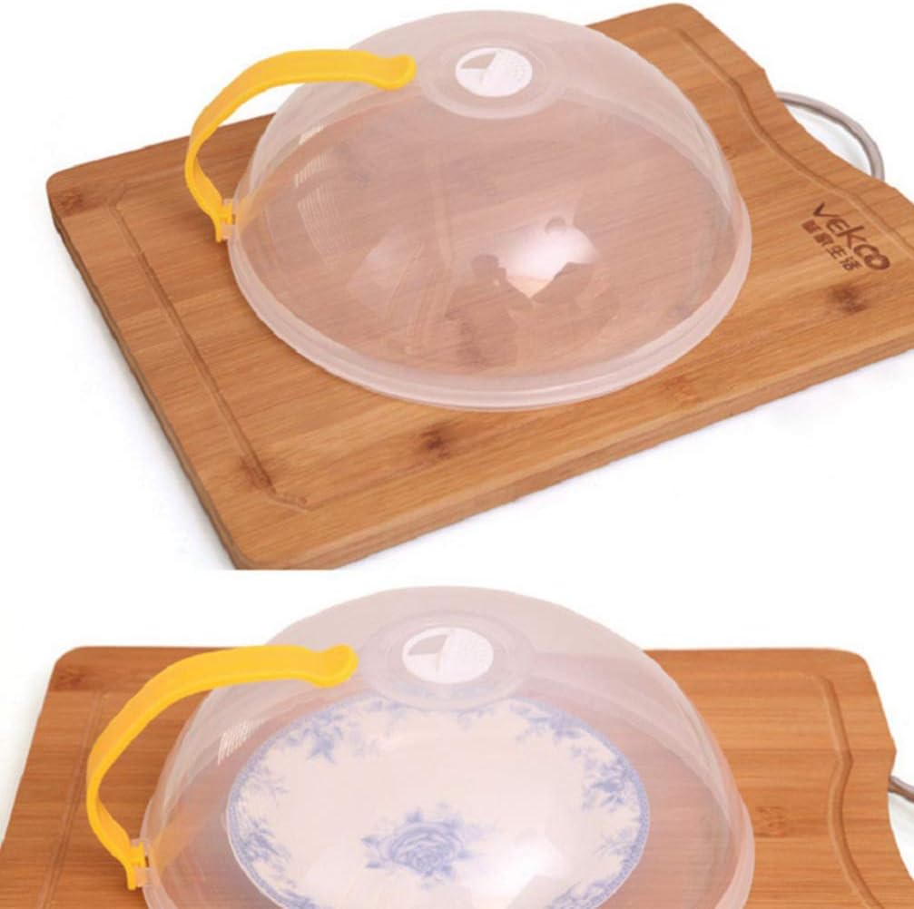 Food Protector Covers Cloche Dome Food Cover Microwave Plate Cover Microwave Splatter Guard Dessert Display Dome for Kitchen Food Meals Warm Keeping Cover Random Food Cover