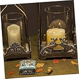 Zoom IMG-2 orfofe 1pezzi portacandele ferro vintage Zoom IMG-2 orfofe 1pezzi portacandele ferro vintage