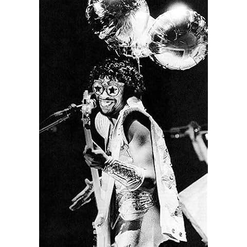 Artist Unknown Bootsy Collins Poster, Parliament Funkadelic, Bootzilla, Bass Guitar, Musician, Funk Music, Wall Art Cover