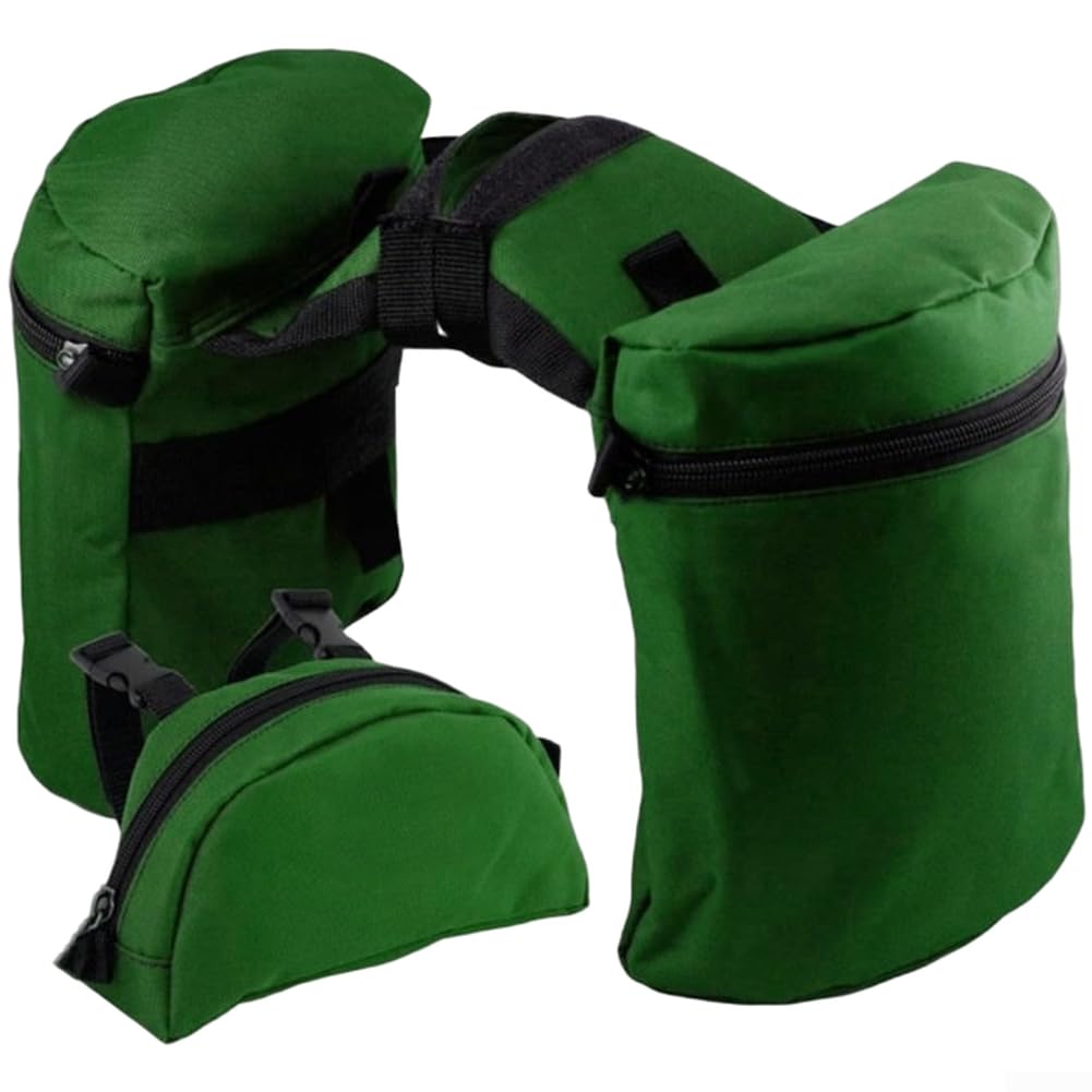 Bolsa de Silla de Montar Oxford Impermeable Doble Lado(Green) | Tejido agua, forro 210D acolchado, ideal lluvia y barro, mantenimiento fácil