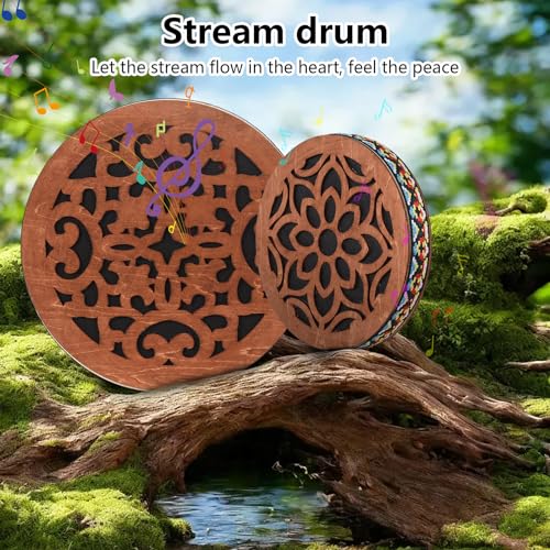 Tambor de Percusión Artesanal de Madera de Abedul 8 in miniatura 4