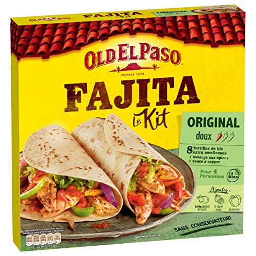 Kit pour fajitas doux original Old El Paso pour vos soirées tacos en famille