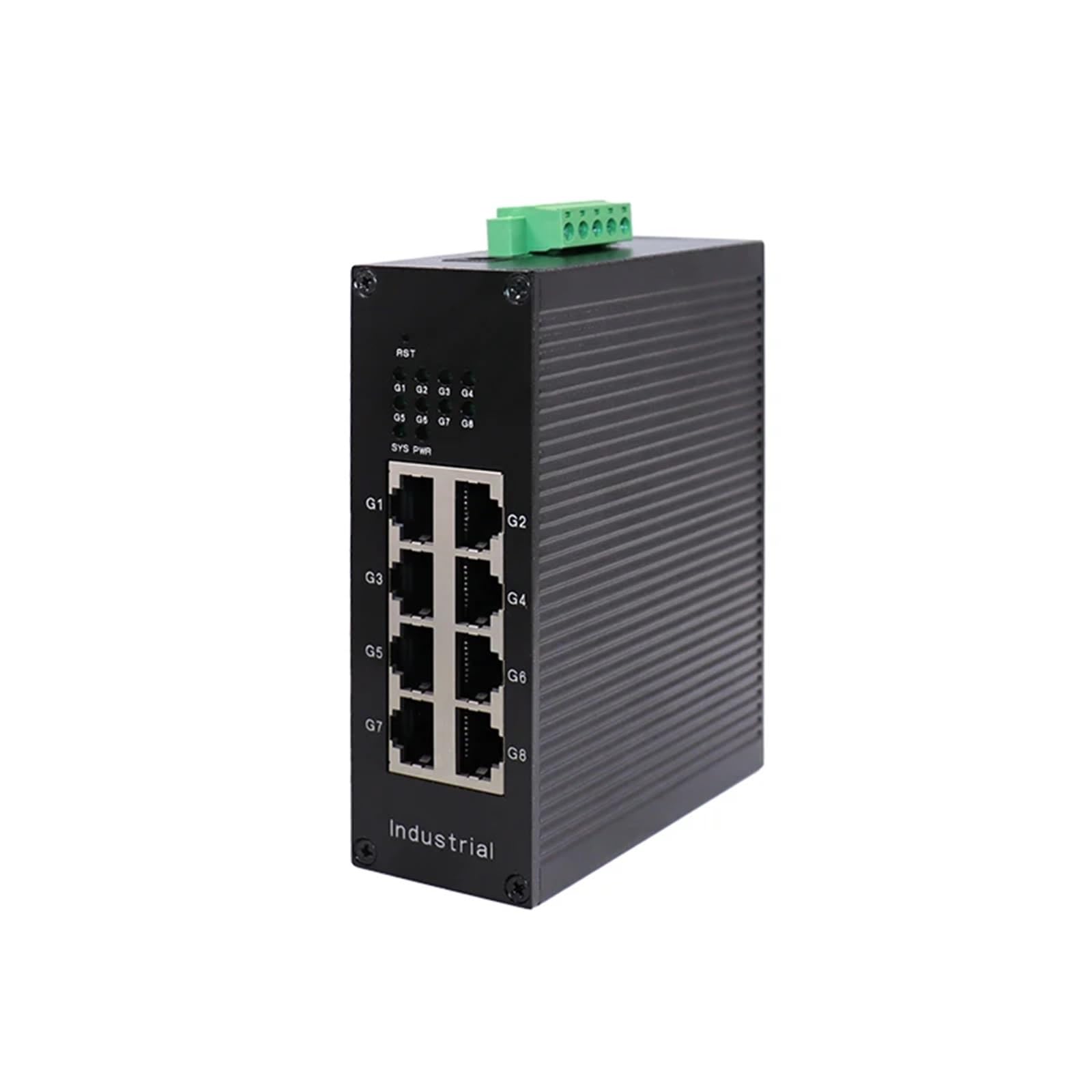 Commutateur géré Gigabit L2 - Commutateur Ethernet industriel géré VLAN, gestion Web, miroir de port, commutateur 8 ports 1000M (JT-IS303CW-8T)