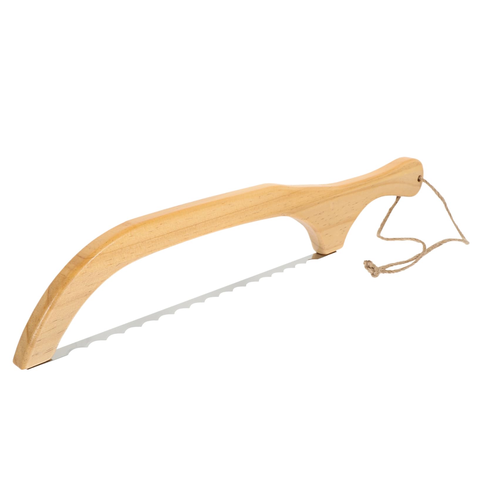 Garneck Bread Slicer Knife Serrated Blade Wooden Handle Stainless Steel for Sourdough Homemade Bread