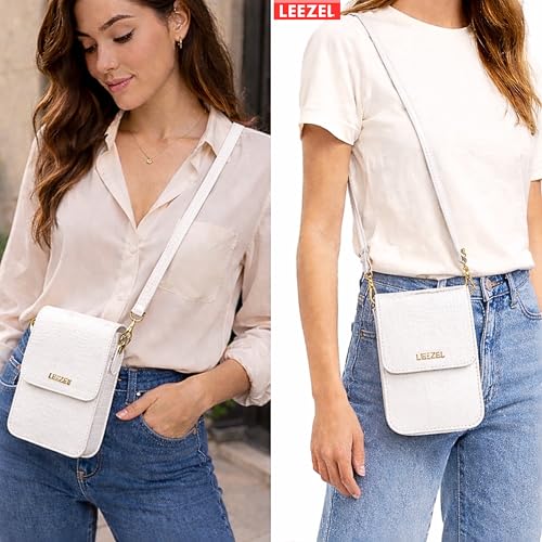 Image of LEEZEL Women's Girls Wallet Sling Bag for Mobile Cell Phone Holder