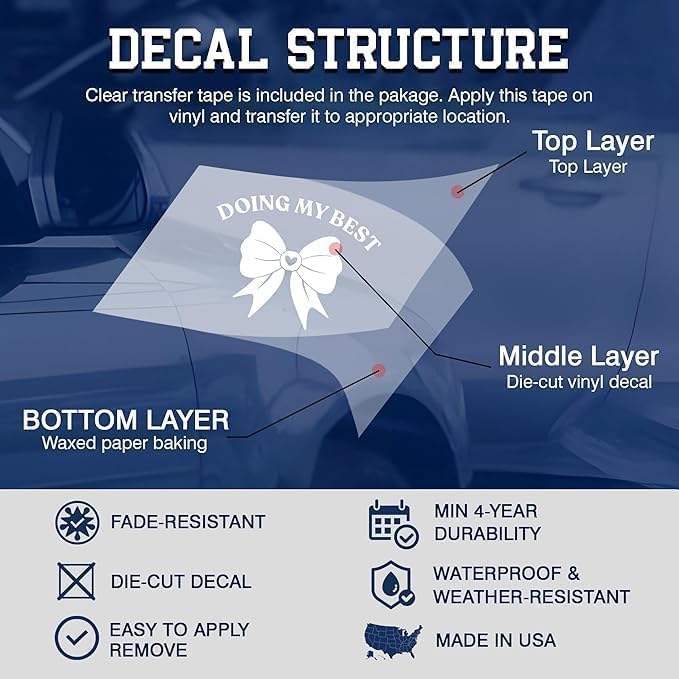 My Other Ride is Your Dad Rearview Mirror Decal Funny Mom Wife, Flowers Humor Saying Car Decals Accessories Affirmations Vinyl Waterproof 6 Inches Bumper Decal Gift for Mom Dad - Image 5