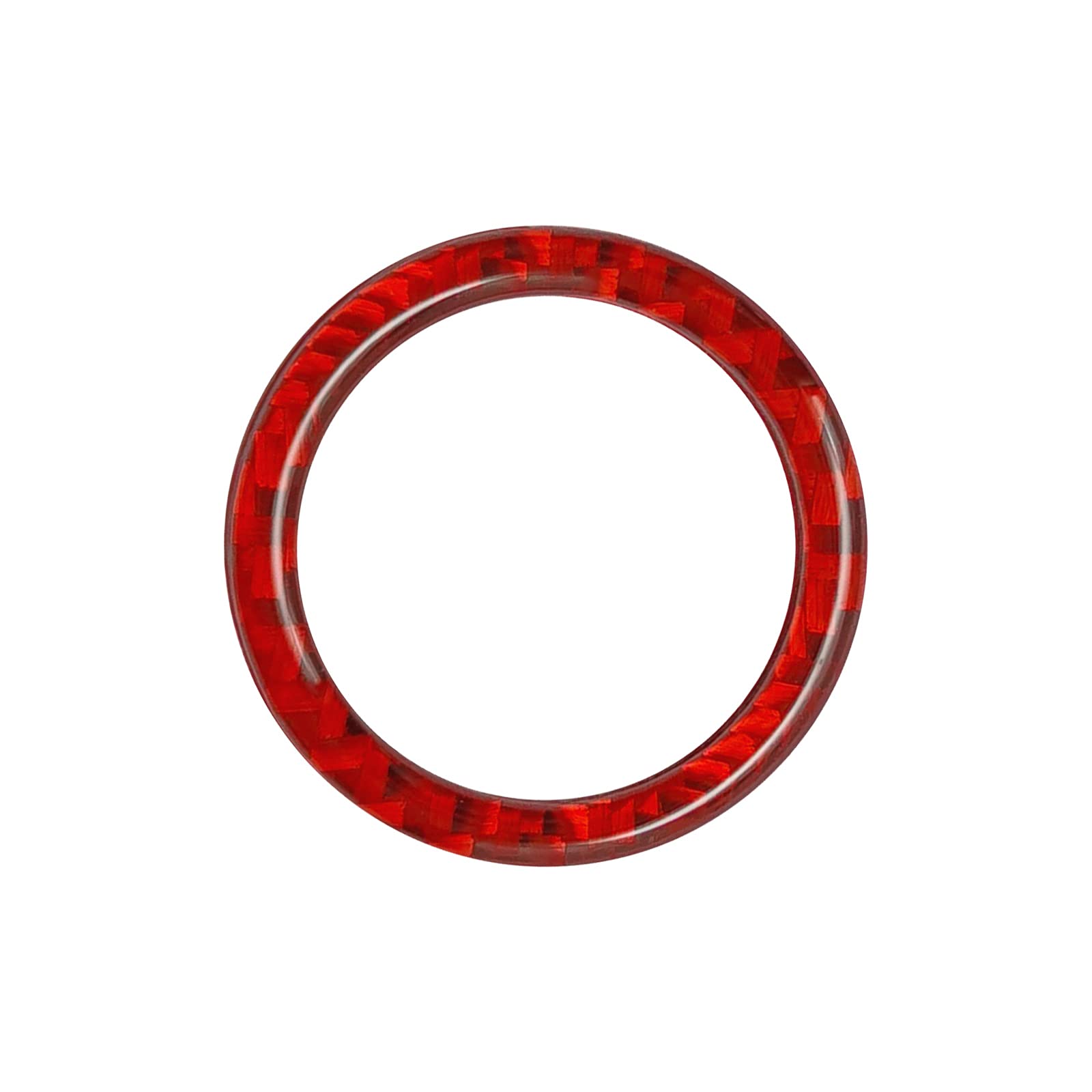 RUIANTE Compatible with Carbon Fiber 4WD Gear Shifter Decoration Ring Sticker Interior Accessories for Jeep Wrangler JL JLU 4XE Rubicon Gladiator JT 2018 2019 2020 2021 2022 2023 2024 (1Pcs Red)