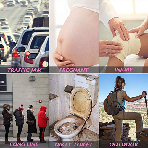 Female Urination Device,Reusable Silicone Female Urinal Portable Women Pee Funnel Urine Cup Allows Pee Standing Up,Compact Design For Car Travel Camping Hiking,With Drawstring Bag And Carabiner-Pink #TOP6