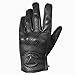 Jackets 4 Bikes Men's Motorcycle Gloves Premium Leather Perforated Protective Armor Knuckle for Cruiser Street Powersports Moto Racing Riding Driving ATV Dirt Bike Gel Padded Biker Glove Black M