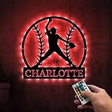 Generic Personalized Softball Pitcher Metal Wall Art With Led Lights, Pitcher Girl Sign, Birthday Gift Dorm Decoration Gift For Daughter Sport Lover01 HHQ144MTS_170724.2.9, Multi Size, Design 9