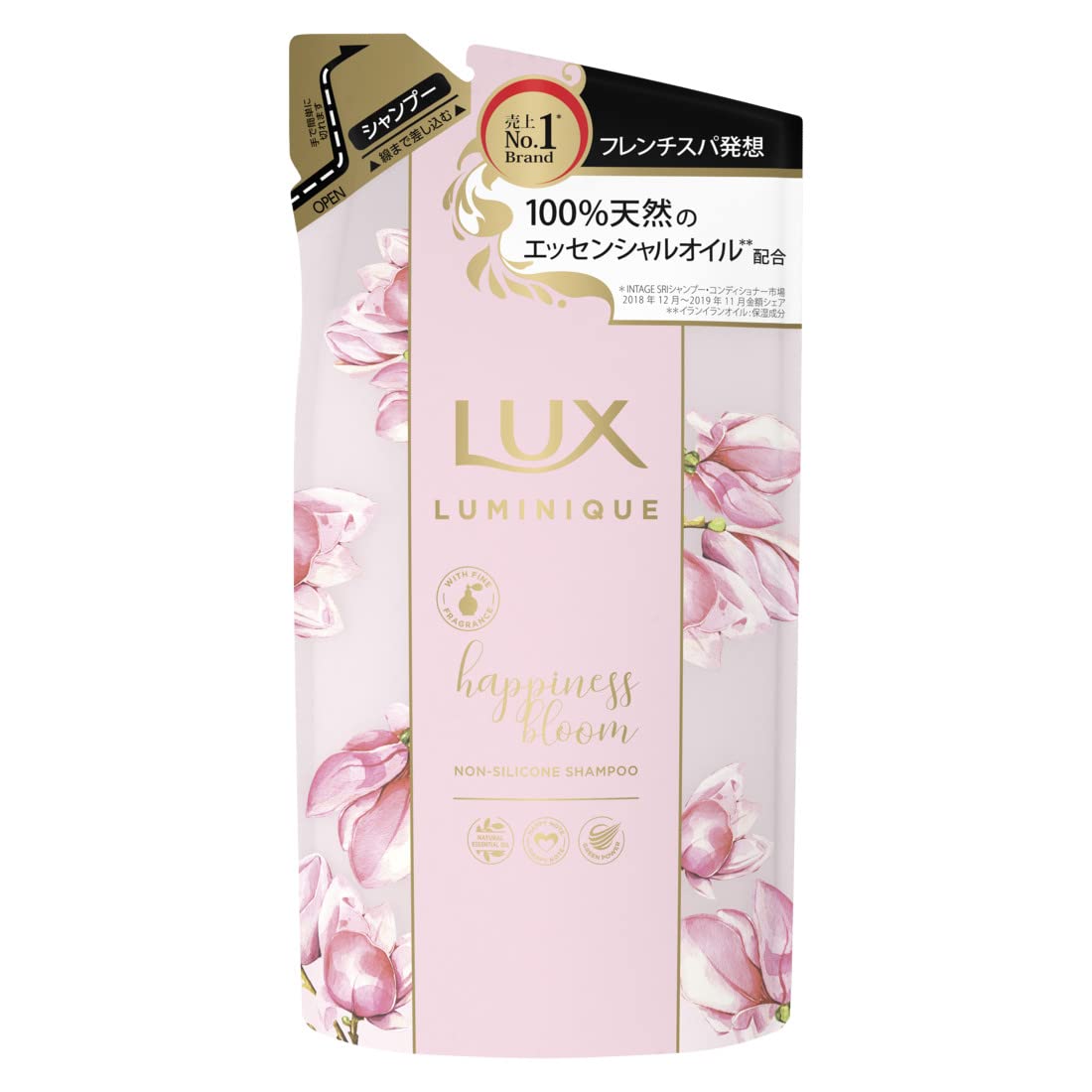LUX(ラックス) ルミニークルミニーク ハピネスブルーム シャンプー つめかえ用 350g
